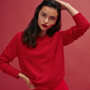 Reformation Dana Cashmere Crew Sweater